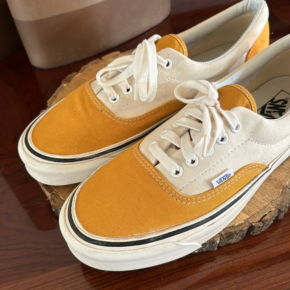Vans Other - Vans Men’s Era 95 DX Anaheim Factory Og Saffron/White Lace Up Sneakers